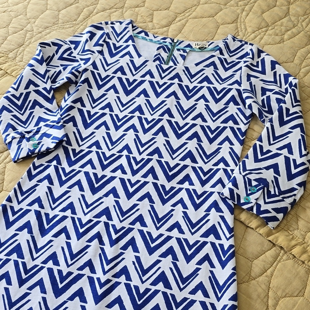 Hatley Blue Crush Cevron Dress